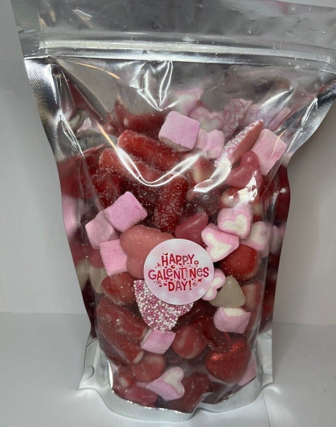 Galentines Valentines Day Filled Pick N Mix Sweet Treat Pouch Love Heart