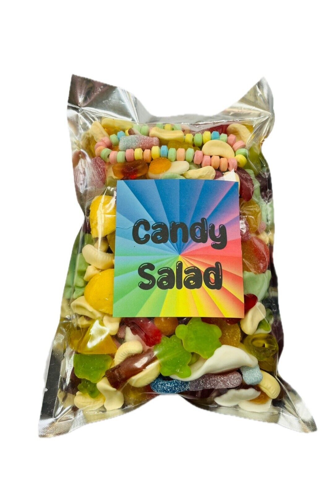 Candy Salad Ultimate 1kg Pick N Mix Gummy Jelly Fizzy Sweets Pink Blue Bright