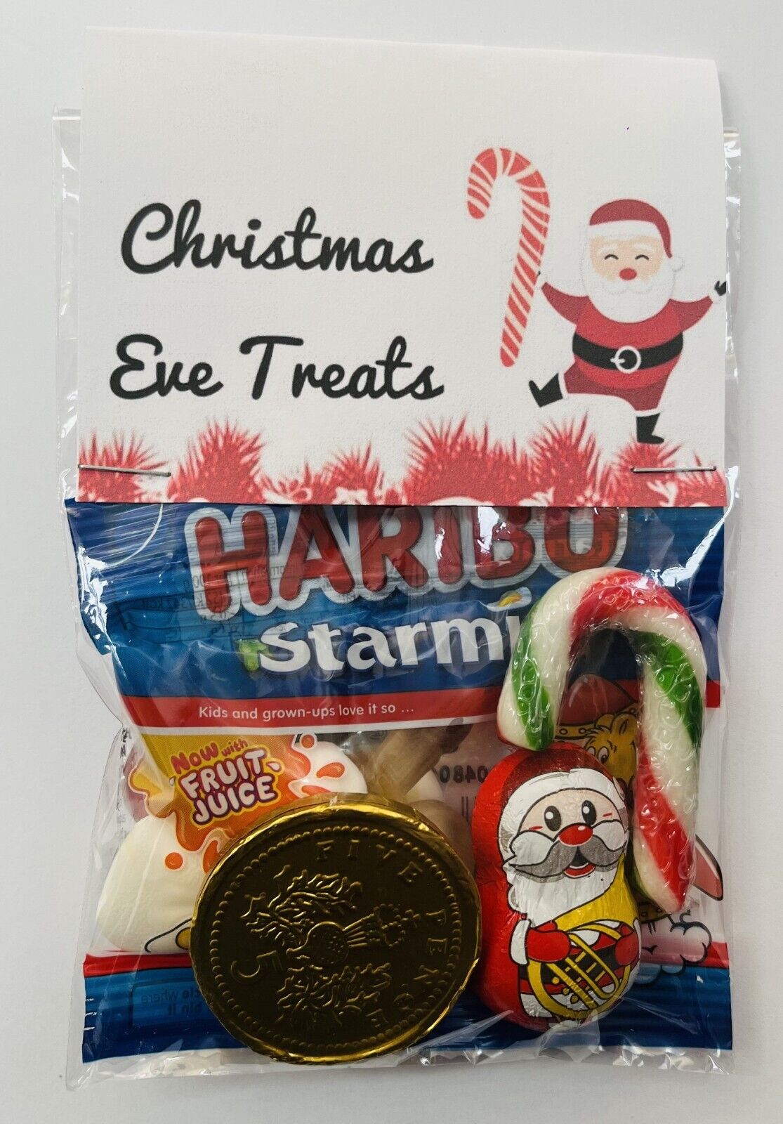 Christmas Eve Treats Fillers Stocking Hot Chocolate Gift Santa Coins Sweets