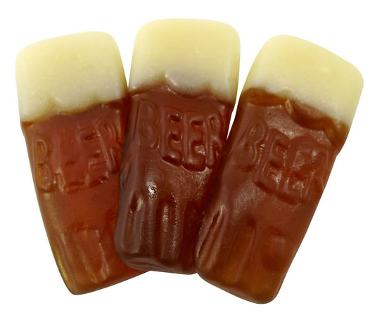 Fathers Day Sweets Pint Pots Beer Sweets  Gummy  Candy Buffet Decorations Vegan