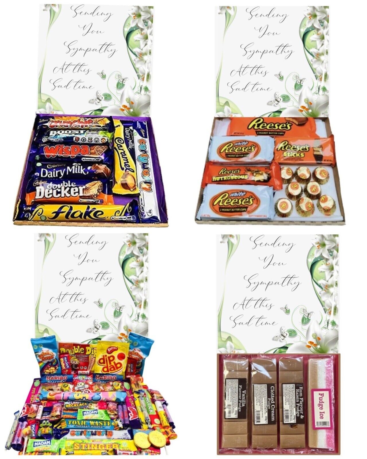 Thinking of You Sympathy Gift Pick n Mix Retro Sweets Chocolate Hamper Present