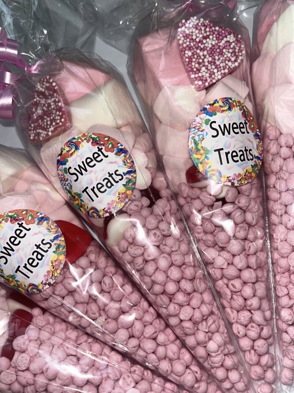 Filled Sweet Treats Pick N Mix Gummy Sweets Cone Gift Present Party bags