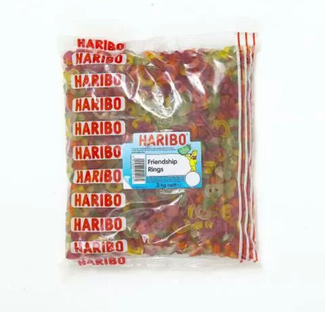 Haribo Friendship Rings Fruit Flavour Gummy Sweet Candy Buffet Pick n Mix