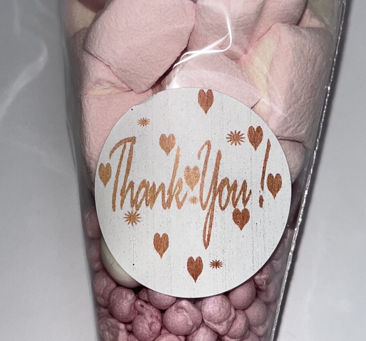 Wedding Rose Gold Filled Sweet Chocolate Cone Favour Party Bags Gift Present