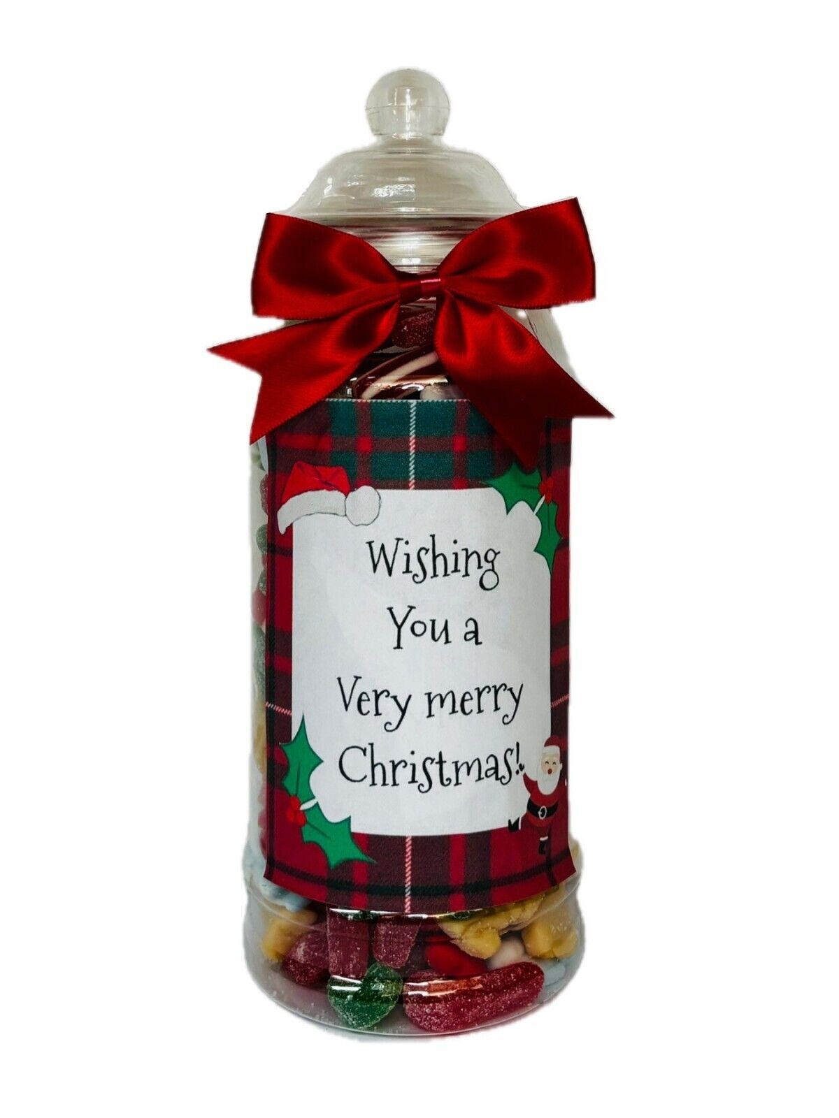 Christmas Xmas Filled Pick N Mix Sweet Victorian Jar Gift Present