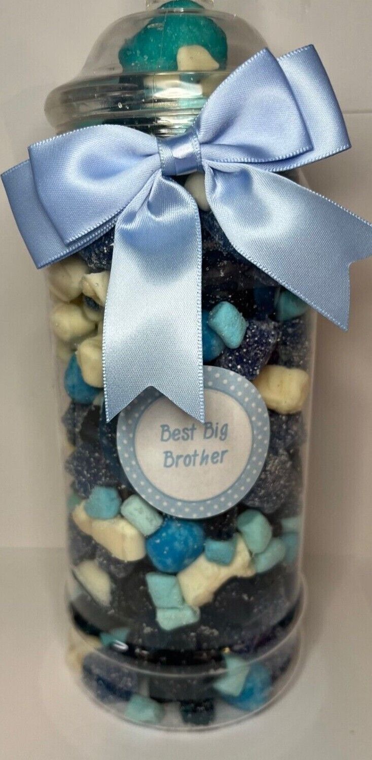 Best Big Brother Filled Pick N Mix Sweet Victorian Jar Gift Personalised Present