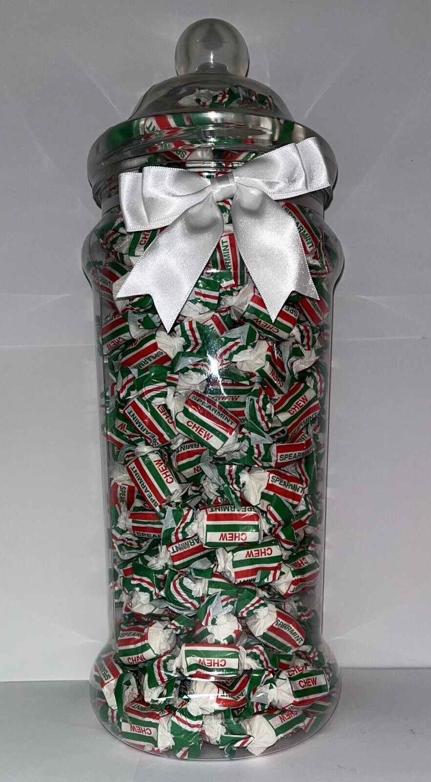 Traditional Spearmint Chews Sweet Candy Cart Buffet Victorian Jar Gift Present