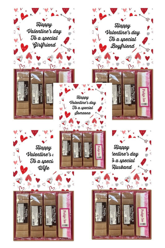 Happy Valentines Day Fudge Assortment Hamper Gift Present Special Husband Wife