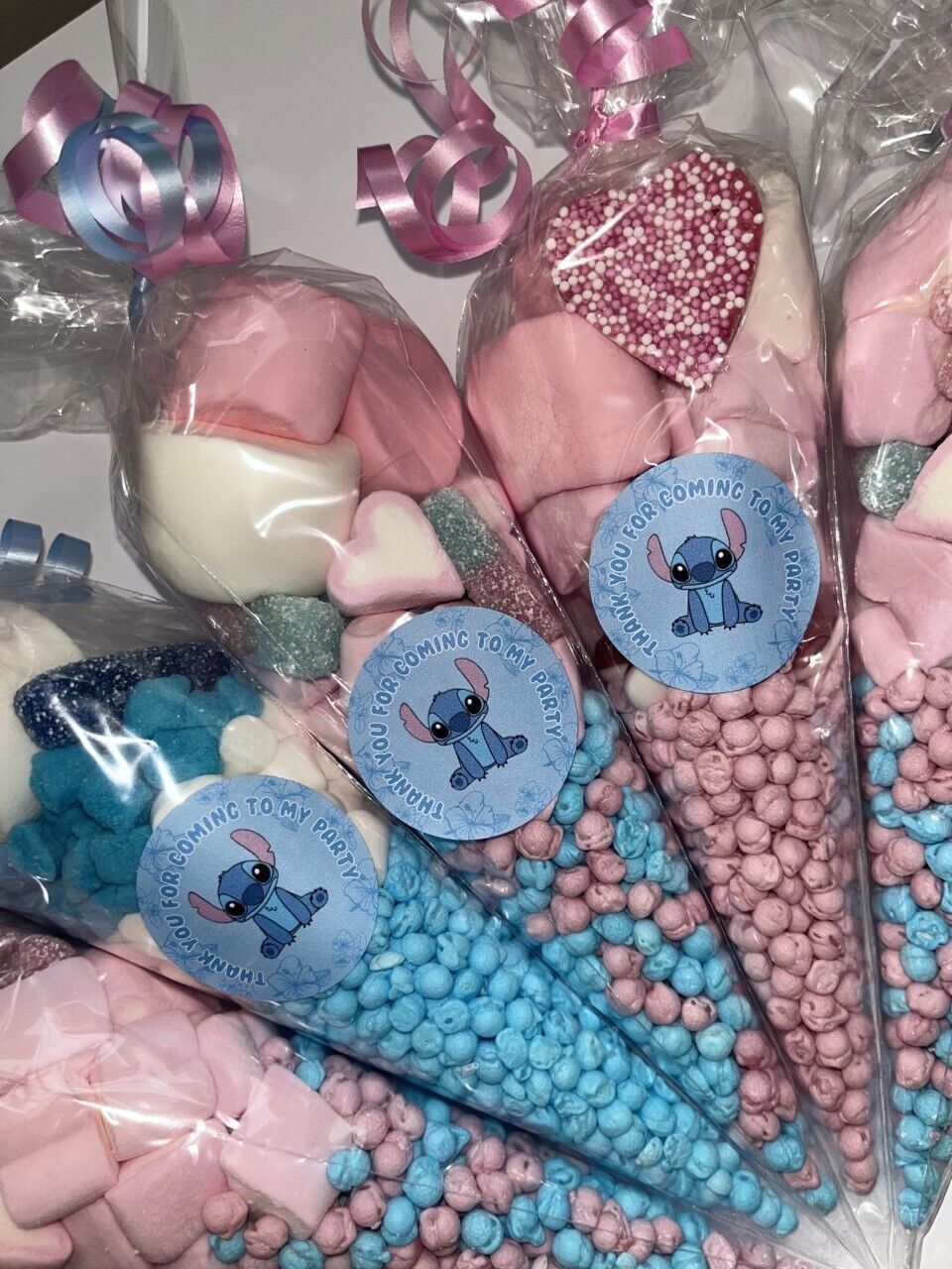 Lilo & Stitch Inspired Themed Birthday Party Kids Sweet Cones Party Bags Candy Chocolate