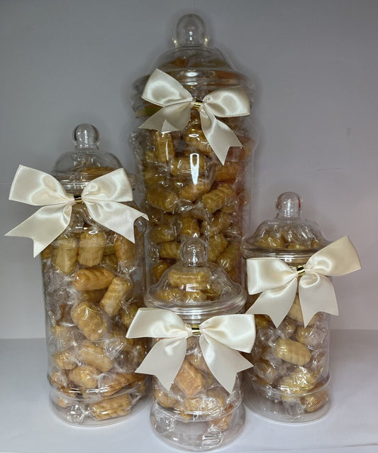 Traditional Sweet Peanuts Candy Cart Buffet Victorian Jar Gift Present