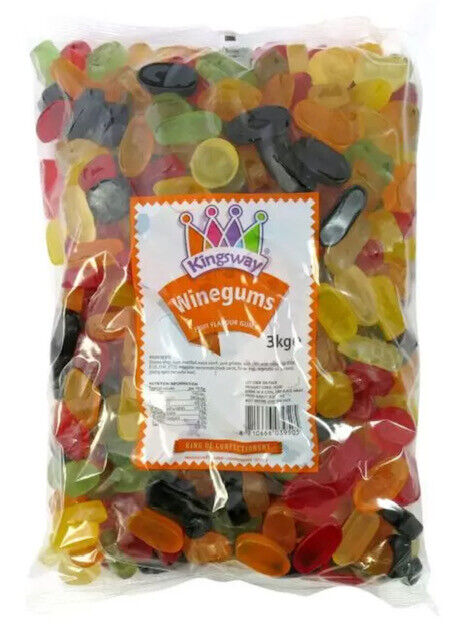 Kingsway Wine Gums Fruit Flavour Gummy Sweet Candy Buffet Pick n Mix