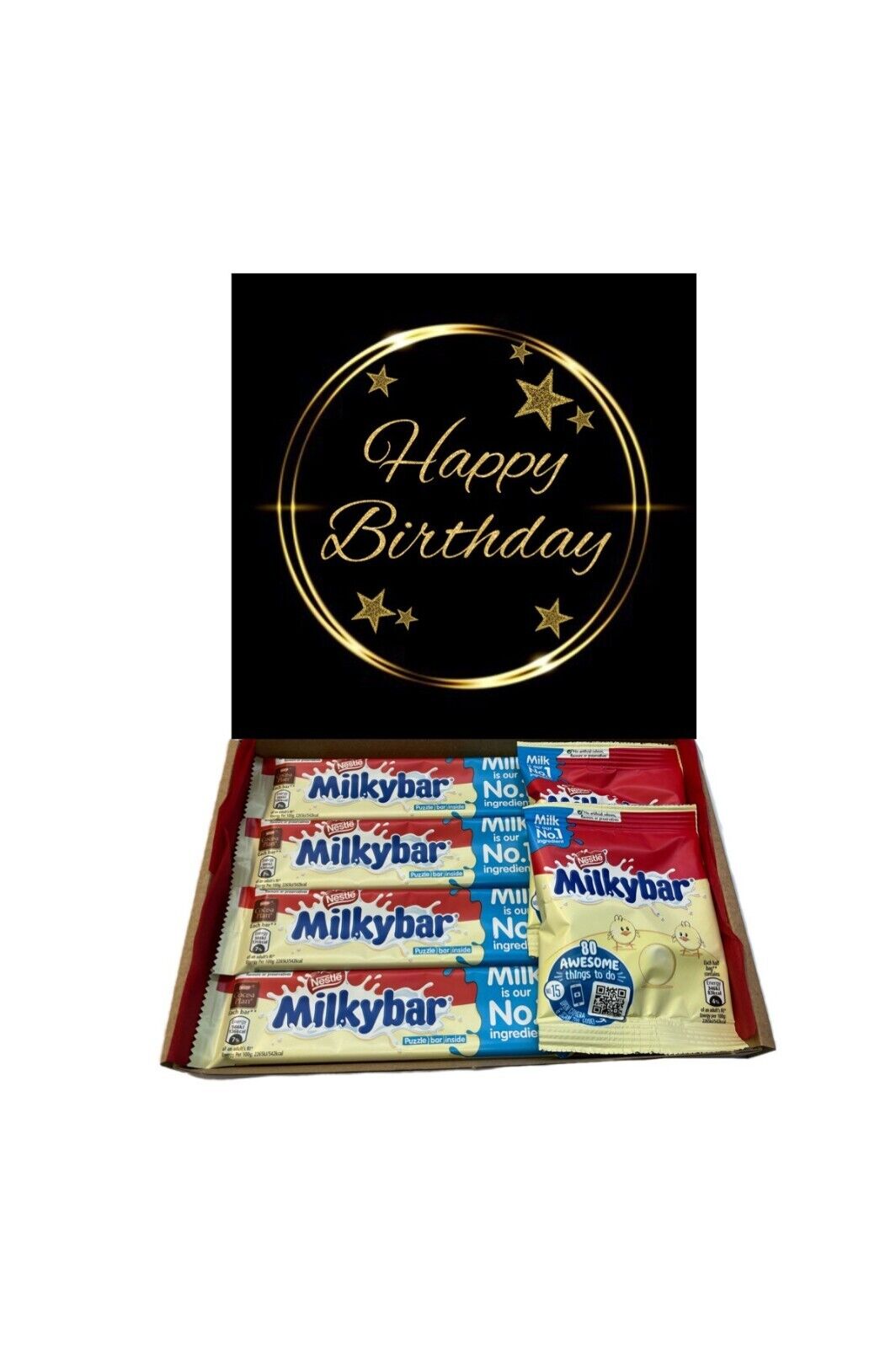 Happy Birthday Gift Pick n Mix Sweets Toffee Dark White Chocolate Hamper