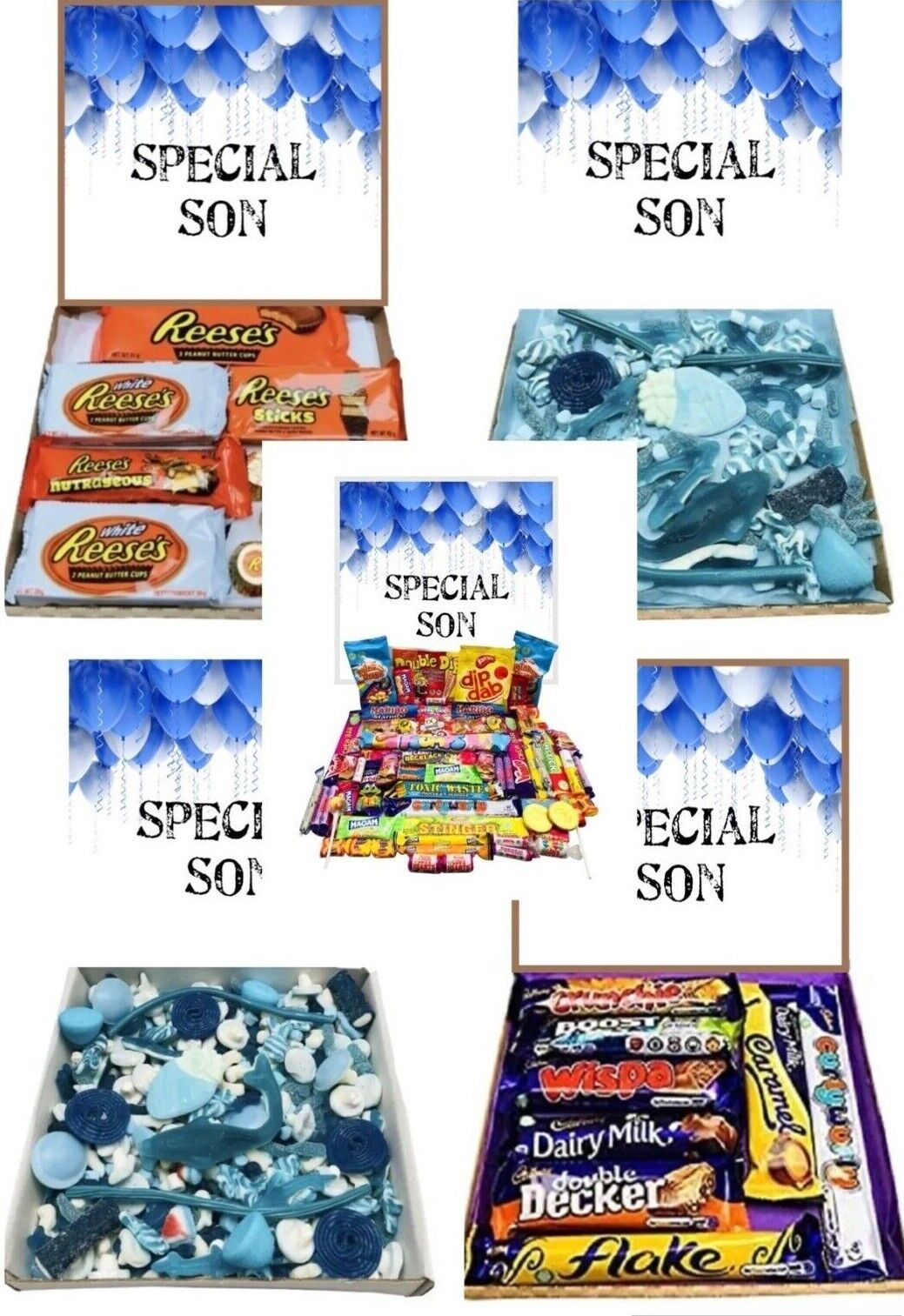 Special Son Birthday Gift Pick n Mix Retro Gummy Sweets Chocolate Hamper Present