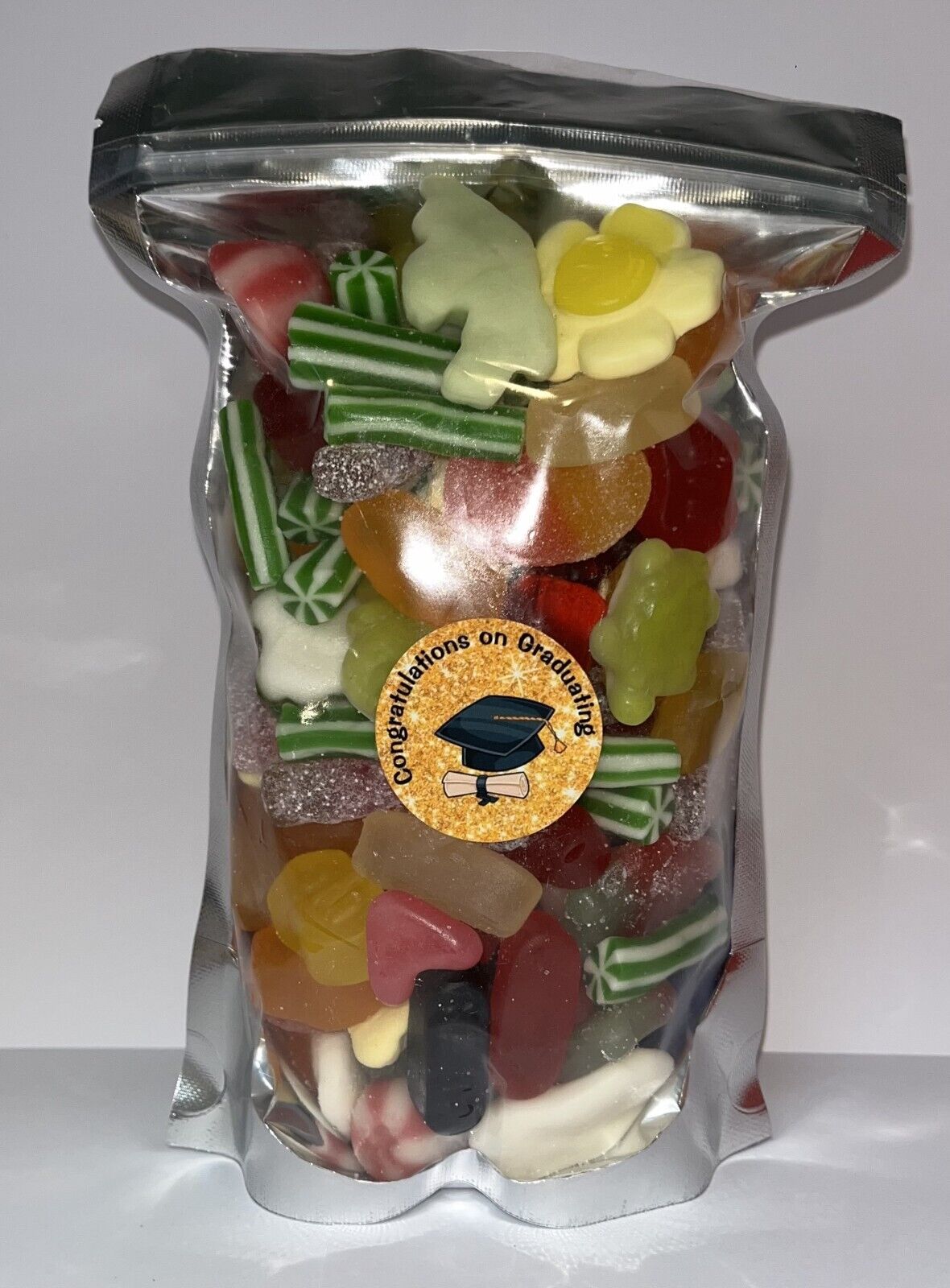 Graduation Nursery Uni Pick N Mix Gummy Sweets Pouch Gift Hamper Sweet Present