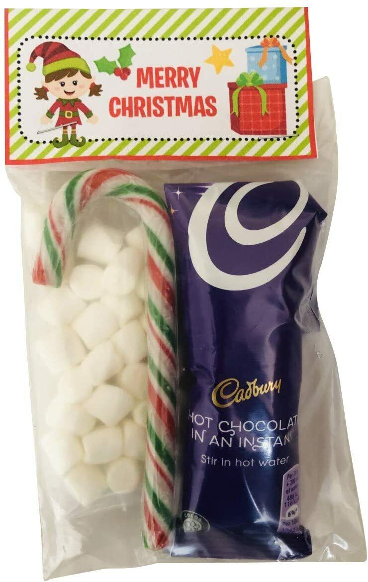 Santa Christmas Eve Galaxy Hot Chocolate Marshmallows, Mini Choc & Candy Cane