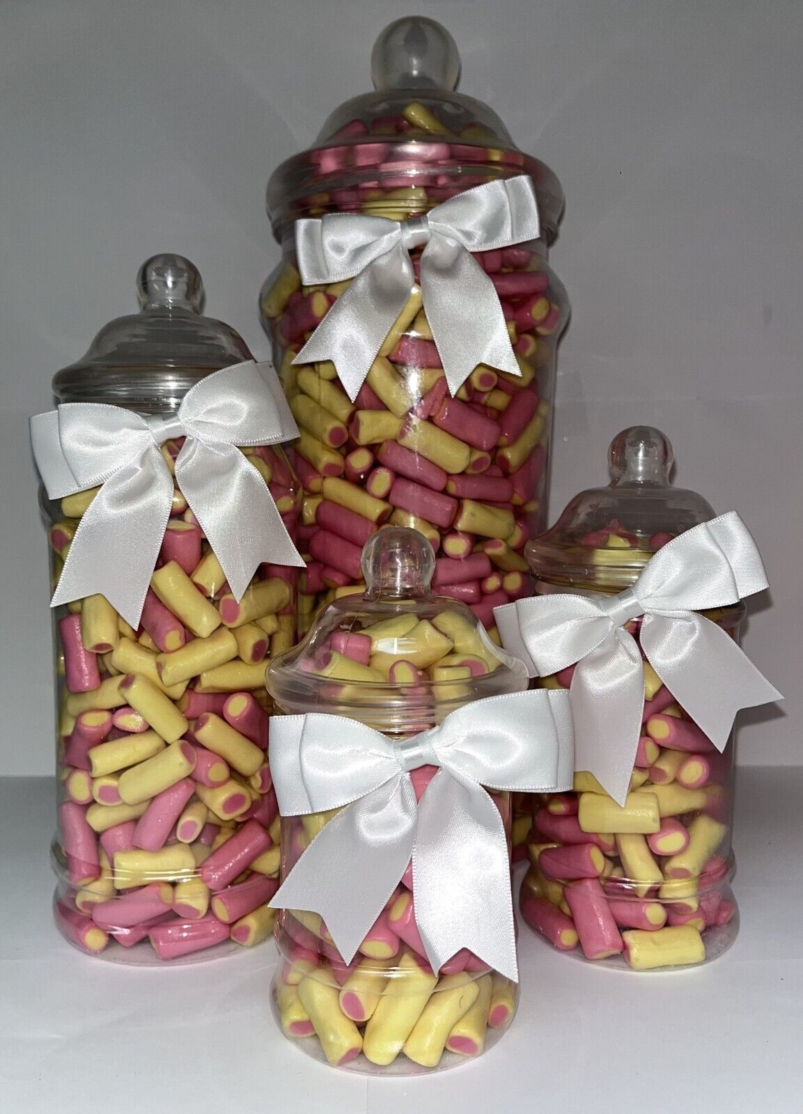 Haribo Rhubarb Custard Sweet Candy Cart Buffet Victorian Jar Gift Present