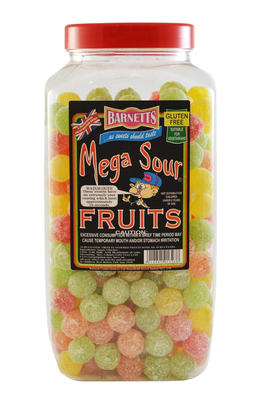 Barnetts Mega Sour Fruit Challenge Hard Sweet Candy Pick n Mix