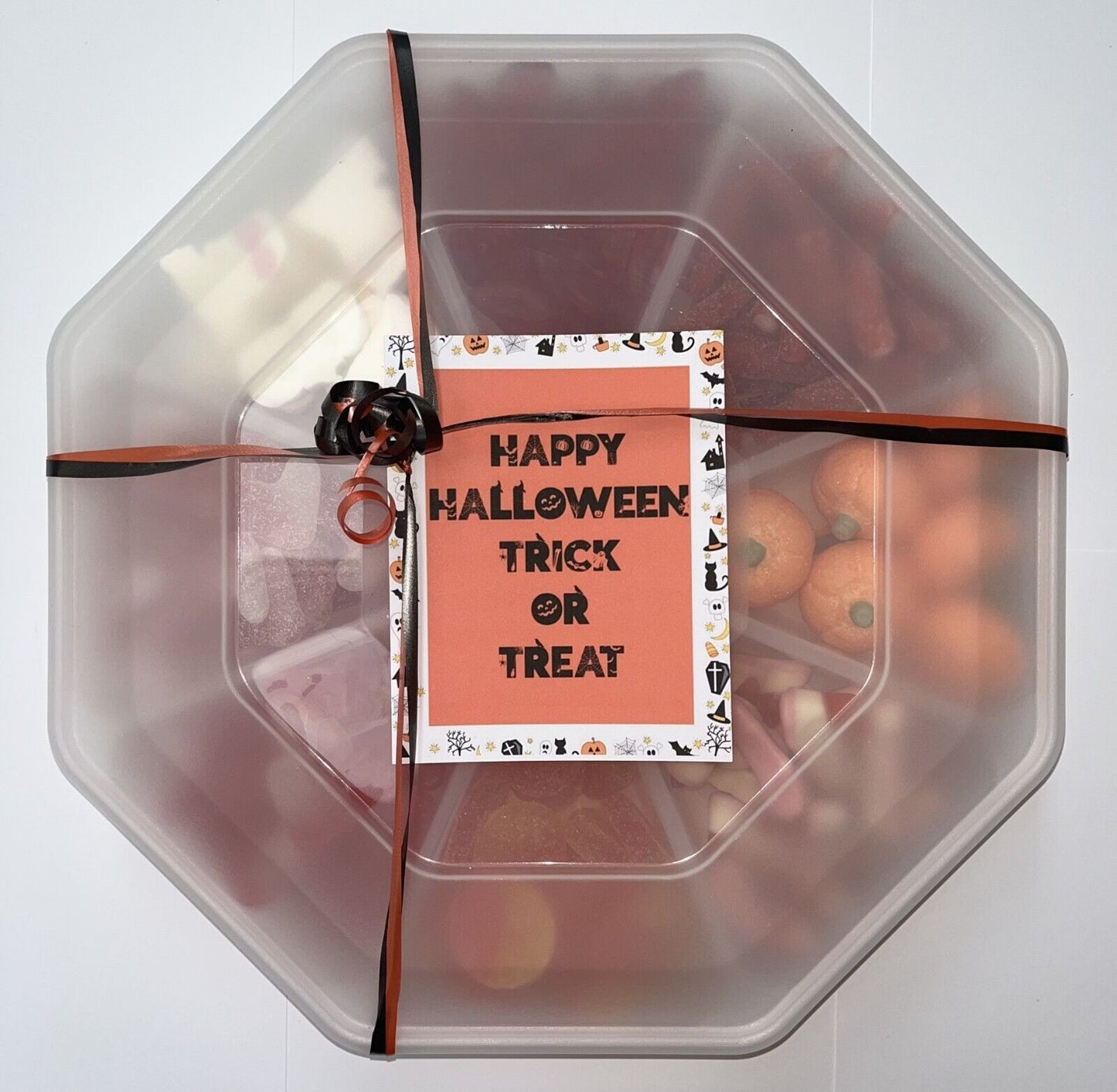 Halloween Trick Treat Pick n Mix Sweets Candy Assortment Platter Gift Present