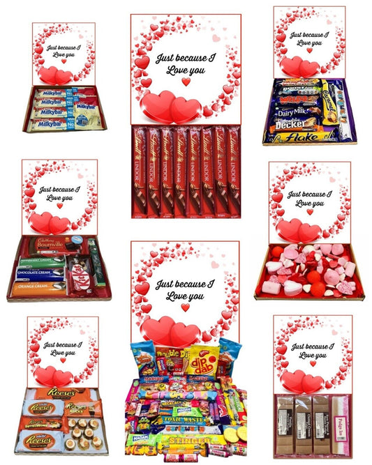 I Love You Gift Pick n Mix Chocolate Hamper Present Mothers Day , Easter , Birthday, Christmas, Valentines Day Sweets