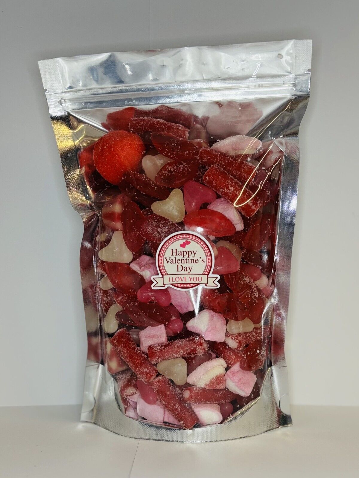 I Love You Happy Valentines Day Filled Pick N Mix Sweet Treat Pouch Love Heart