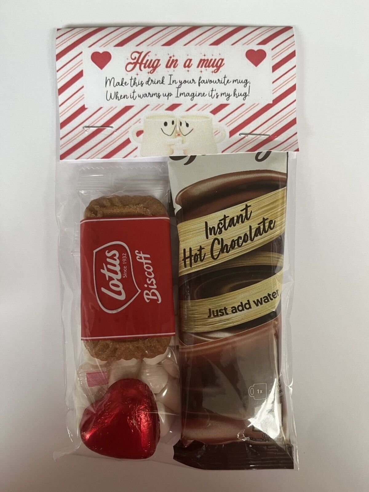 Hug In A Mug Thinking Of You Cadburys Hot Chocolate Biscuit Gift Set Mothers Day / Valentine Day Present