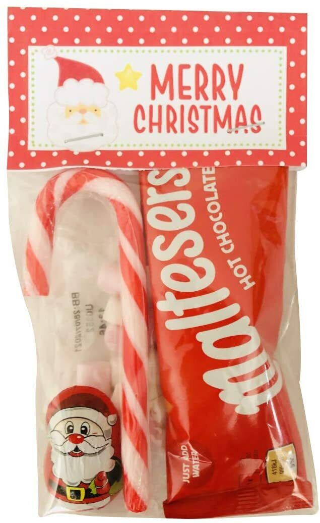 Santa Christmas Eve Galaxy Hot Chocolate Marshmallows, Mini Choc & Candy Cane