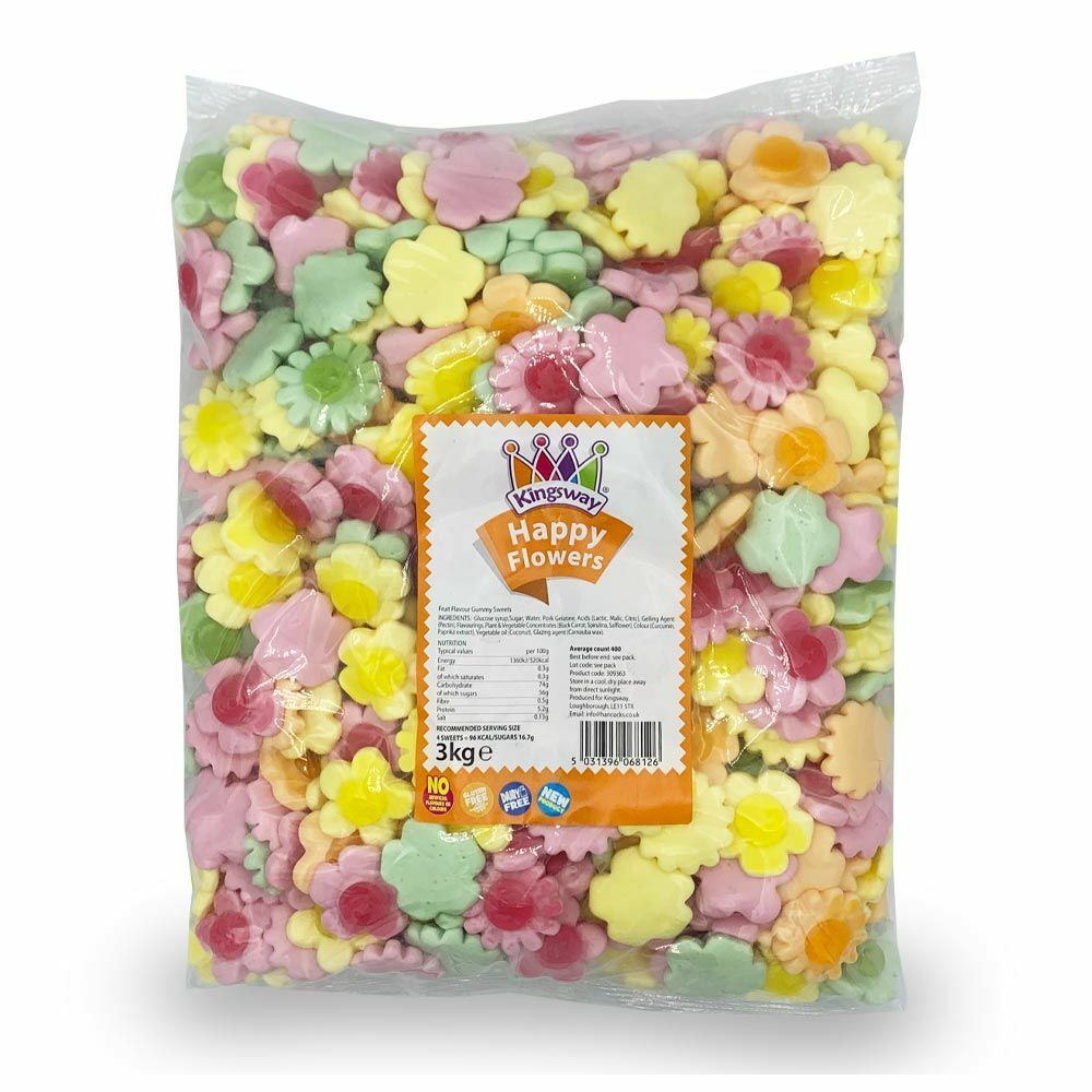 Easter Pick N Mix Flowers Sweets Gummy  Candy Cart Buffet Cake Decorations