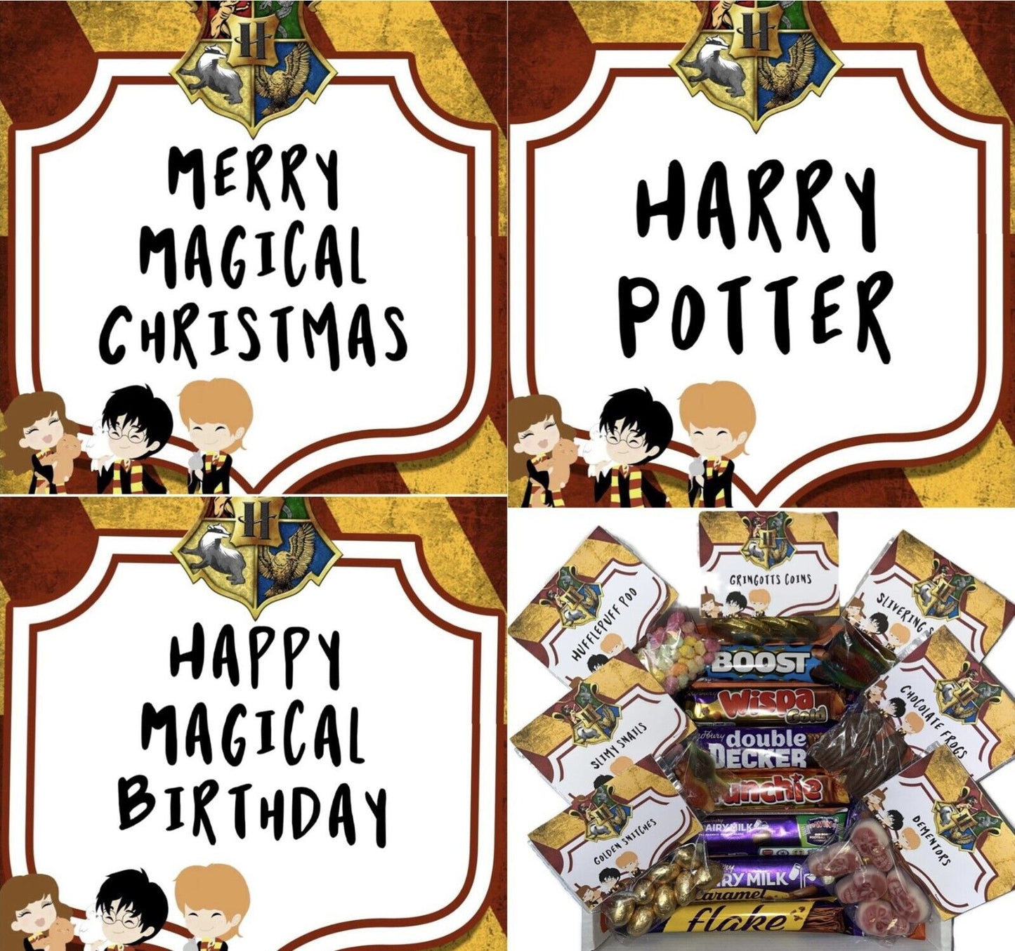 Harry Potter Inspired Themed Ultimate Deluxe Sweets Chocolate Hamper Present Gift Birthday Xmas