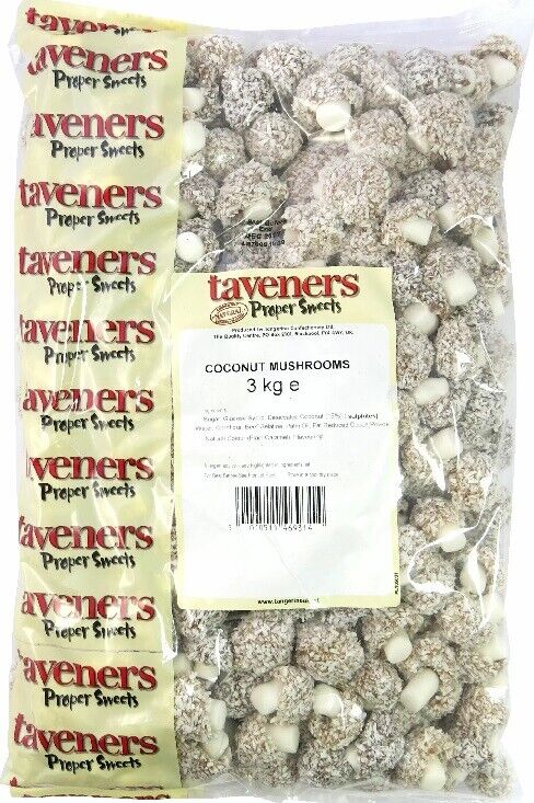 Taverners Coconut Mushrooms Chewy Sweet Candy Buffet Pick n Mix