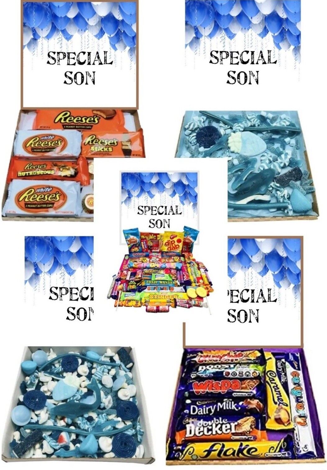 Special Son Birthday Gift Pick n Mix Retro Gummy Sweets Chocolate Hamper Present