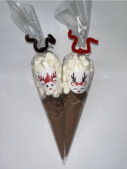 Mr & Mrs Reindeer Rudolph Christmas Eve Hot Chocolate Stocking Fillers  Snowman