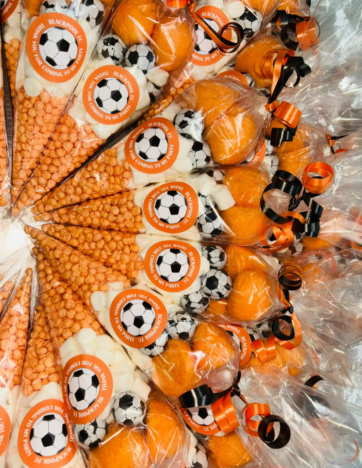 ️Blackpool Football Footy Kids Sweet Cones Party Bag Fillers Favours