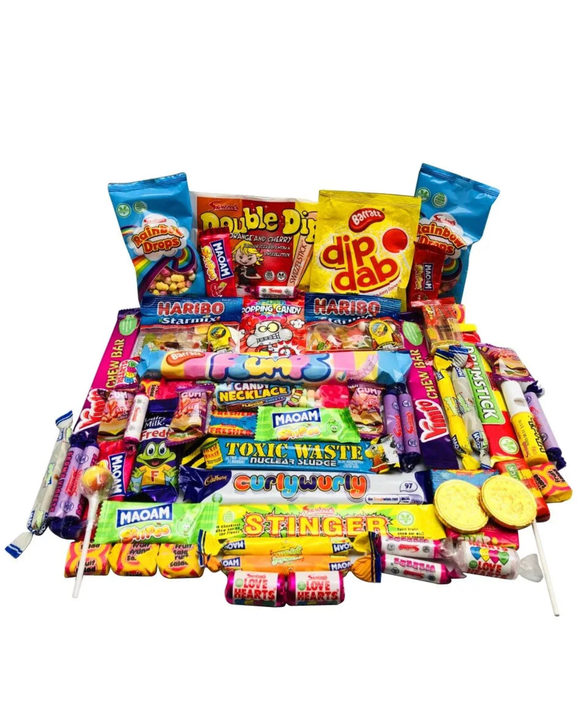 Personalised Retro sweet box Hamper Gift Presentwith over 60 sweets in🎈