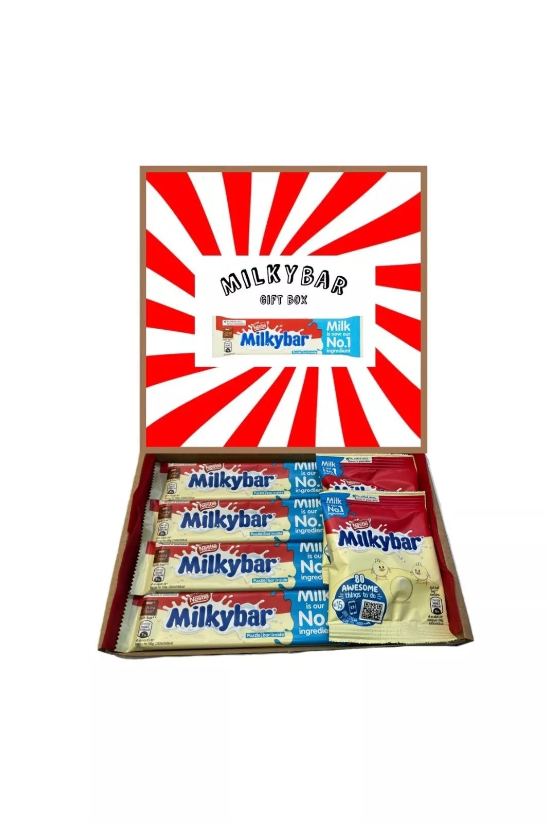 Milkybar White Chocolate Gift Hamper Sweet Box Big Brother / Sister