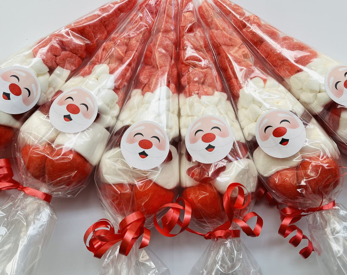 Santa Face Christmas Sweet Candy Cones Sweets Party Bags Filled Bag Sweet Cone