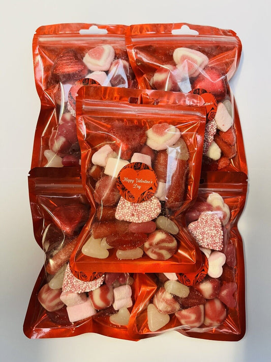 Happy Valentines Day Sweets Gift Bag Assorted Sweet Pick N Mix Candy Pouch 100g