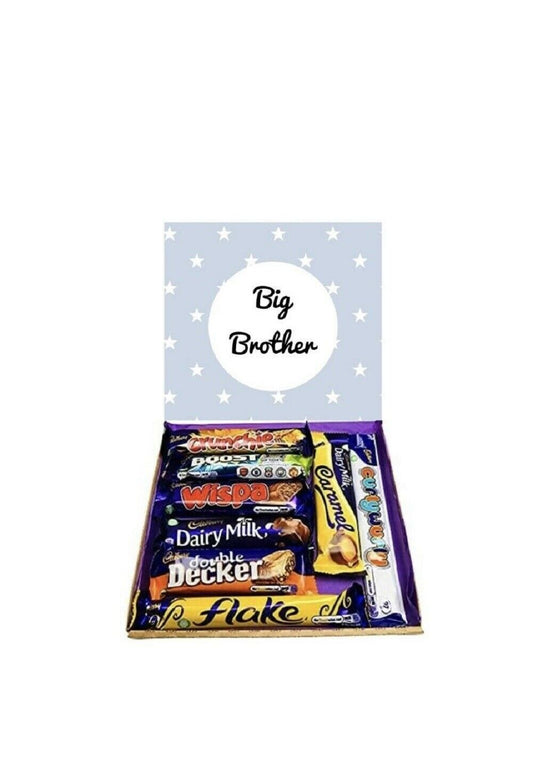 Personalised Big Brother Blue Gift Present Sweet Box Cadburys Chocolates Hamper