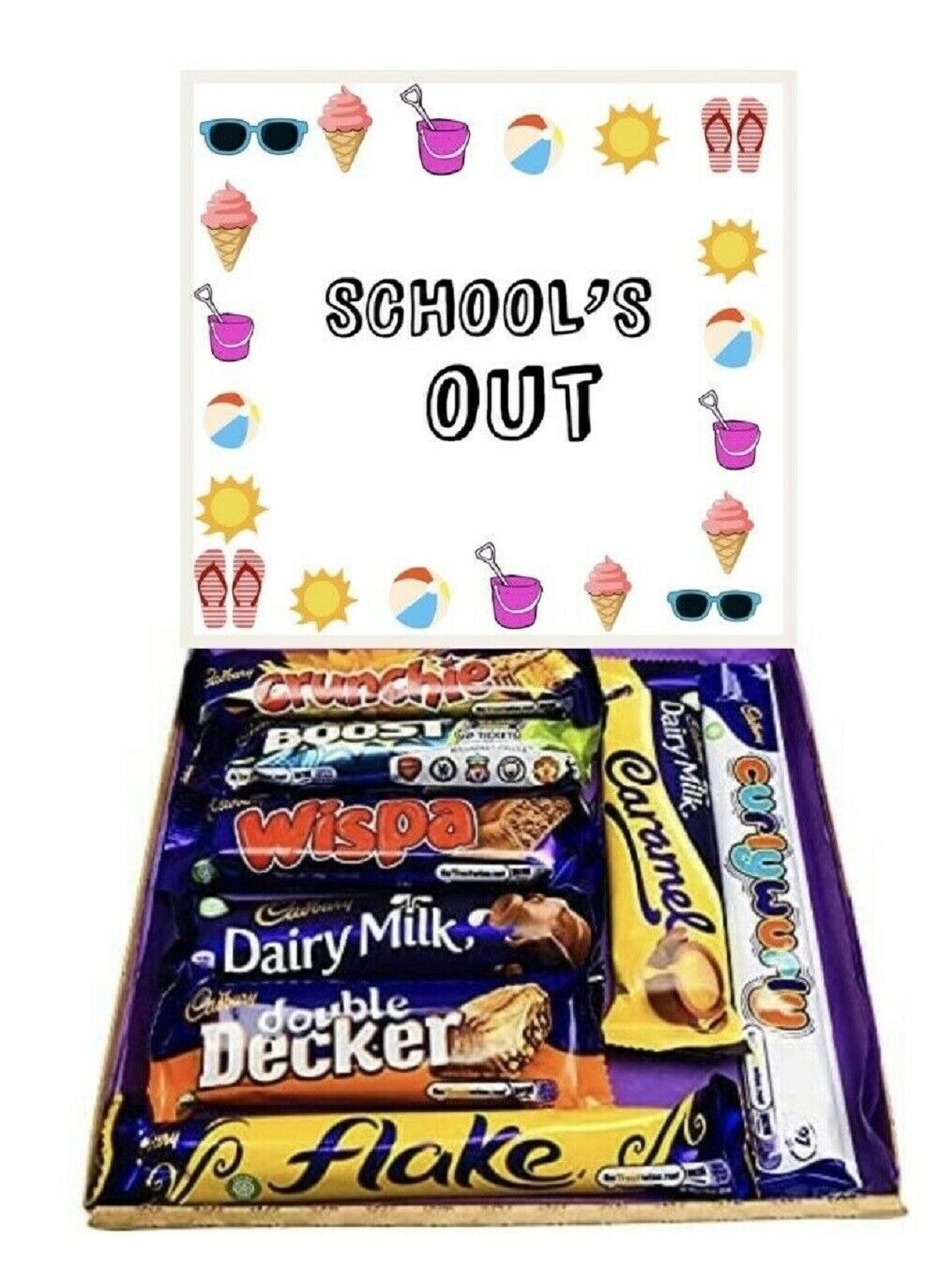 School's Out Summer Chocolates Gift Present Cadbury’s Hamper Kids Sweet Box