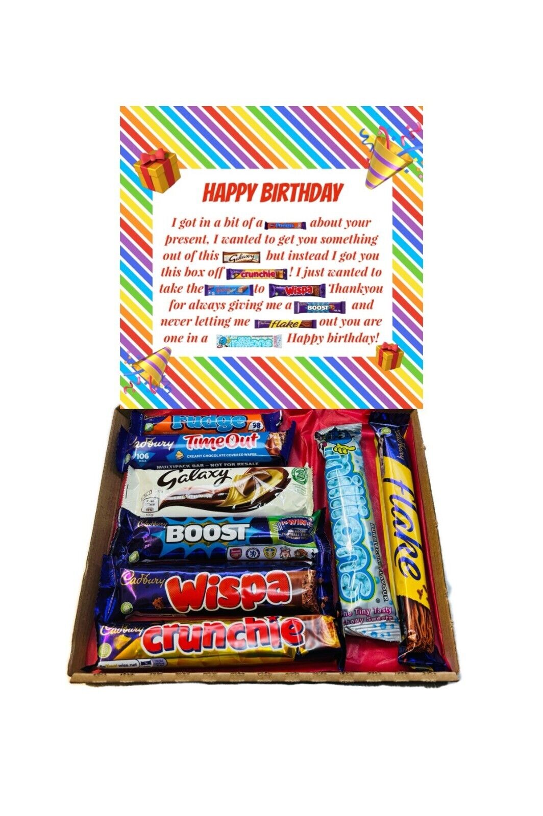 Happy Birthday Poem Chocolates Sweet Box Gift Hamper Present