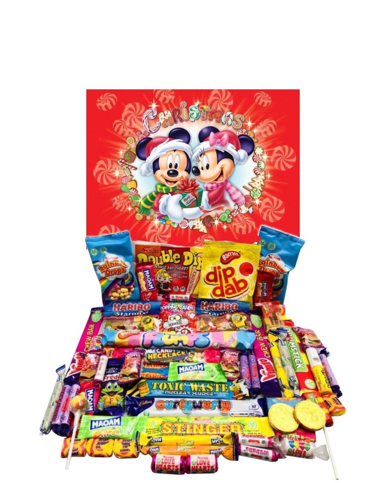 Christmas Mickey & Minnie Pick Mix Ultimate Retro Sweets Box Sweet Candy Hamper