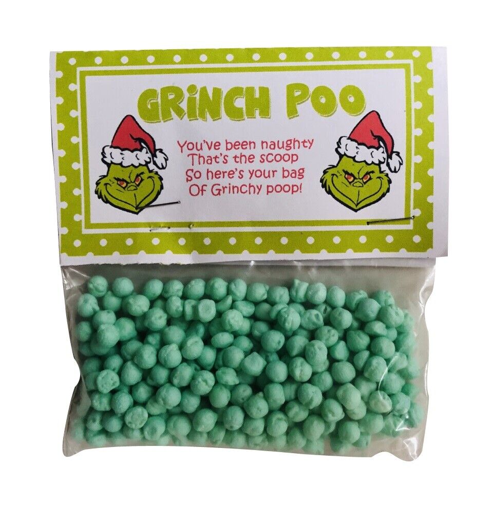 Grinch Poo & Brew Inspired Themed Mini Millions Sweets & Hot Chocolate Set Xmas Eve Box Filler