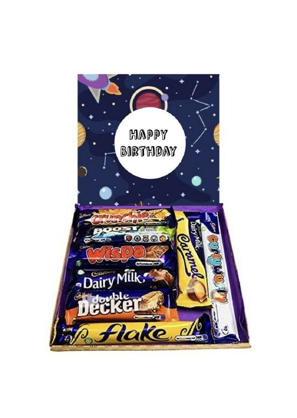 Happy Birthday Space Chocolate Present Gift Cadbury’s Hamper Sweet Box Kids