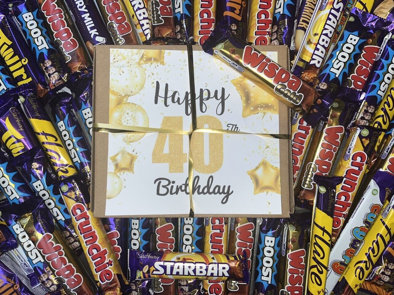 Cadburys Happy Birthday 40th Chocolate Hamper Gift Present Sweet Box