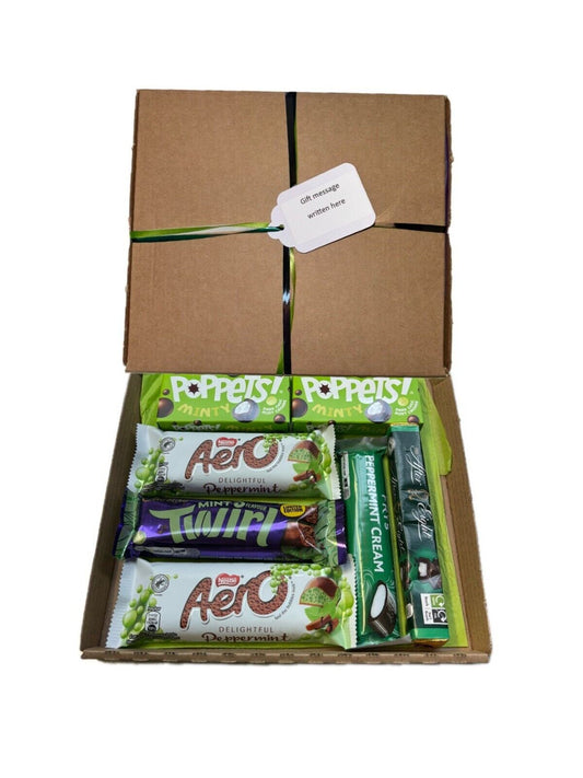 Mint Chocolate Gift For Him Her Hamper Sweet Box Full Size Aero Poppets Frys