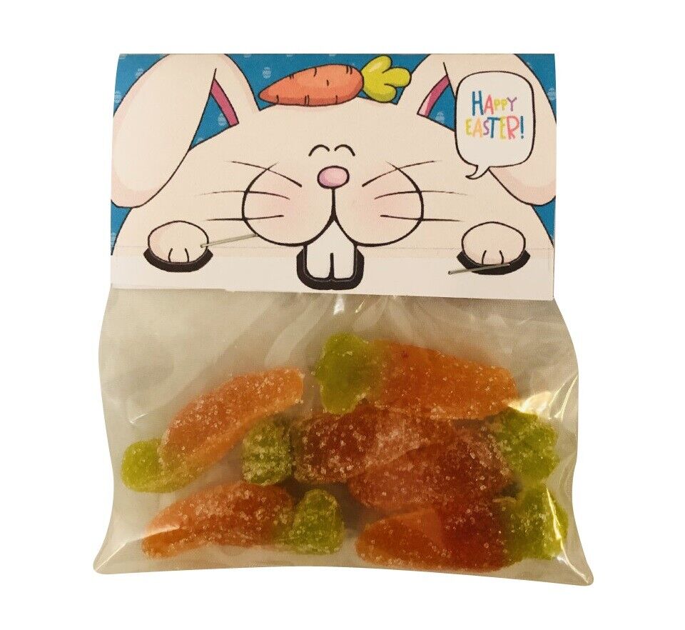 Happy Easter Jelly Carrot Sweets Easter Bunny Sweet Candy Gift Bag