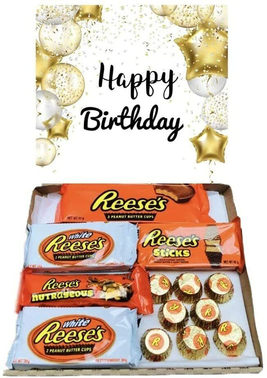 Happy Birthday Sweet Box Reeses Chocolate Hamper Peanut Butter Box American