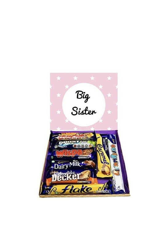 Big Sister Pink Gift Present Sweet Box Cadburys Chocolates Birthday Christmas