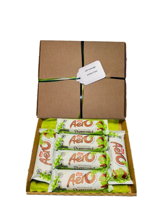 Mint Chocolate Aero Gift For Him Her Hamper Sweet Box Full Size Bars