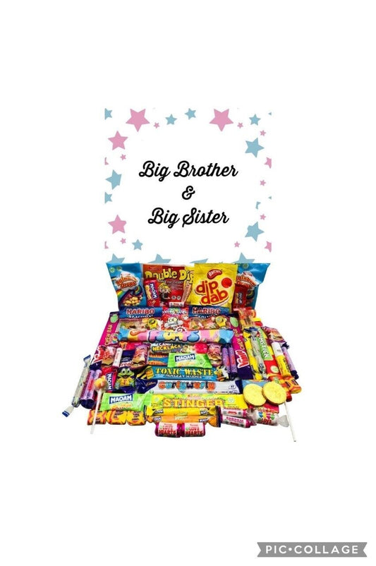 Big Brother & Big Sister Pick N Mix Ultimate Retro Sweets Box Sweet  Hamper Gift