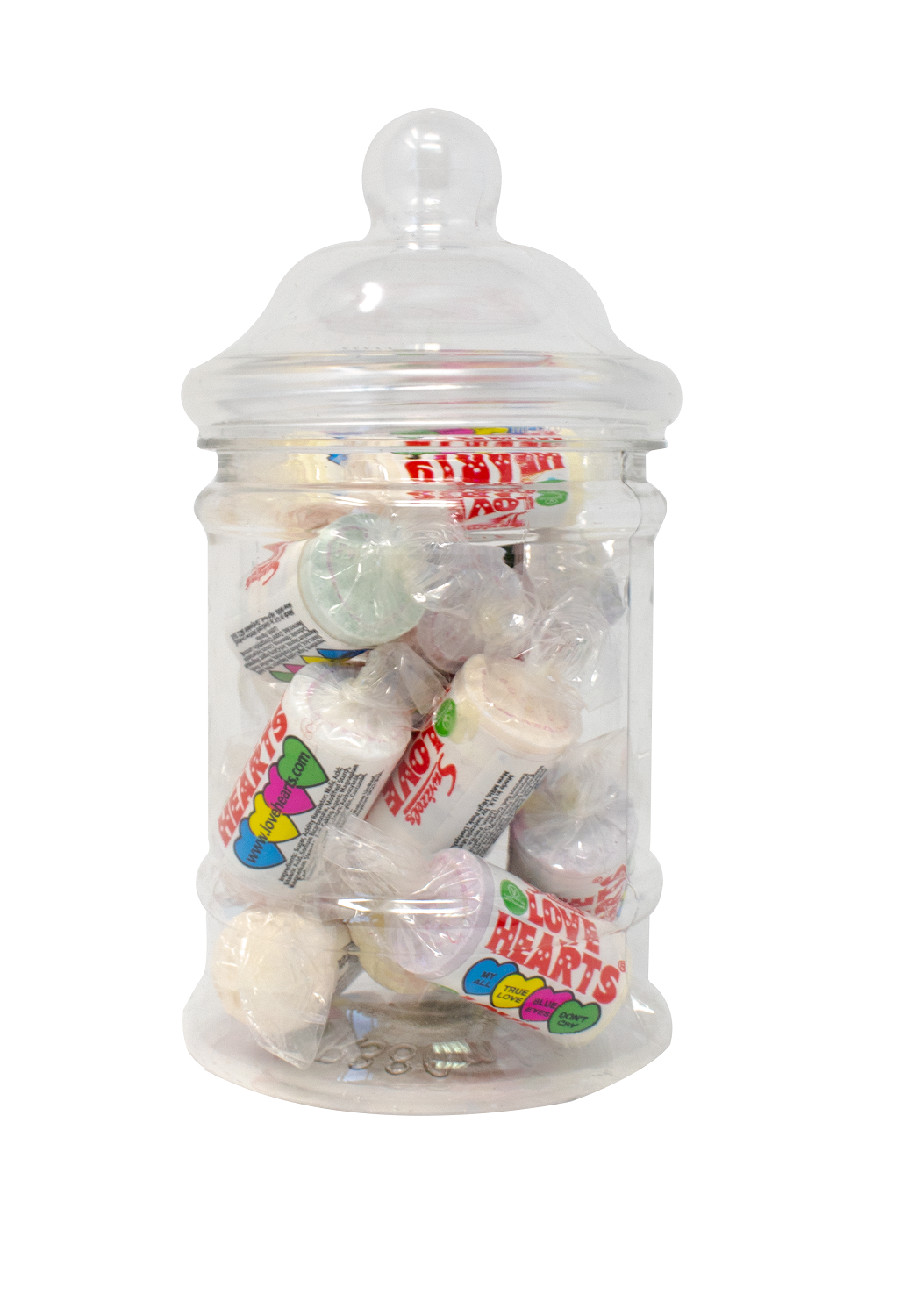 Empty Candy Cart Buffet Party Victorian Style Clear Plastic Sweet Jar 6 x 380 ml